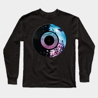 Mirrorball - Vinyl Record Disco Long Sleeve T-Shirt